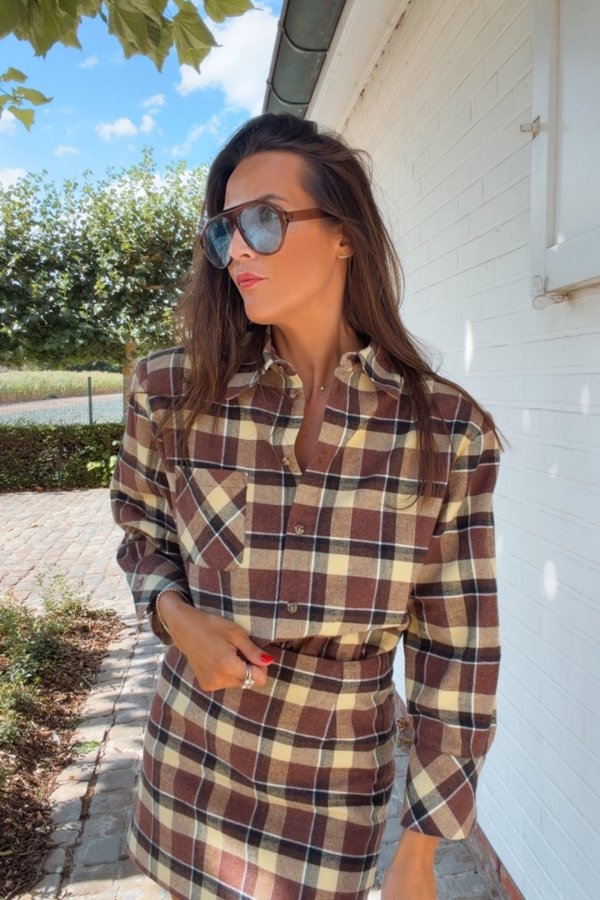 ALIA BLOUSE CHECKED