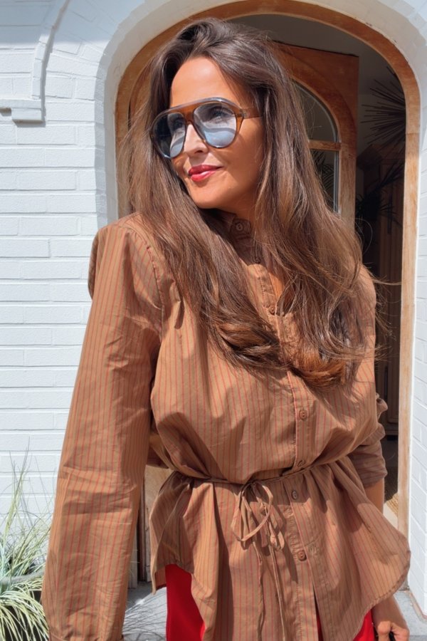 GO BLOUSE WITH SHOULDER PADS