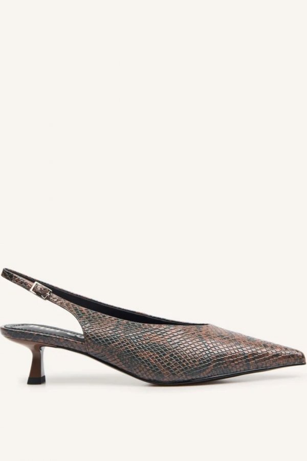 SALONES SLINGBACK SNAKE 
