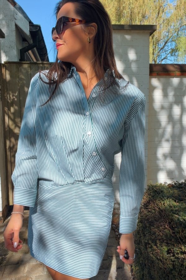 PAULA C STRIPE DRESS