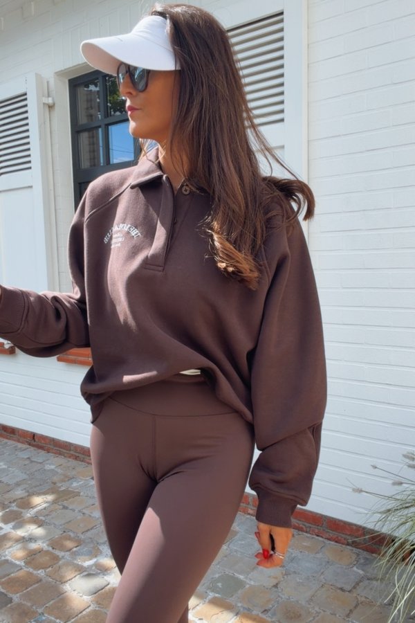 EBONY POLO SWEATER