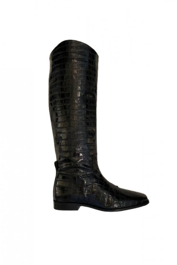 BOTINES BLACK CROCO