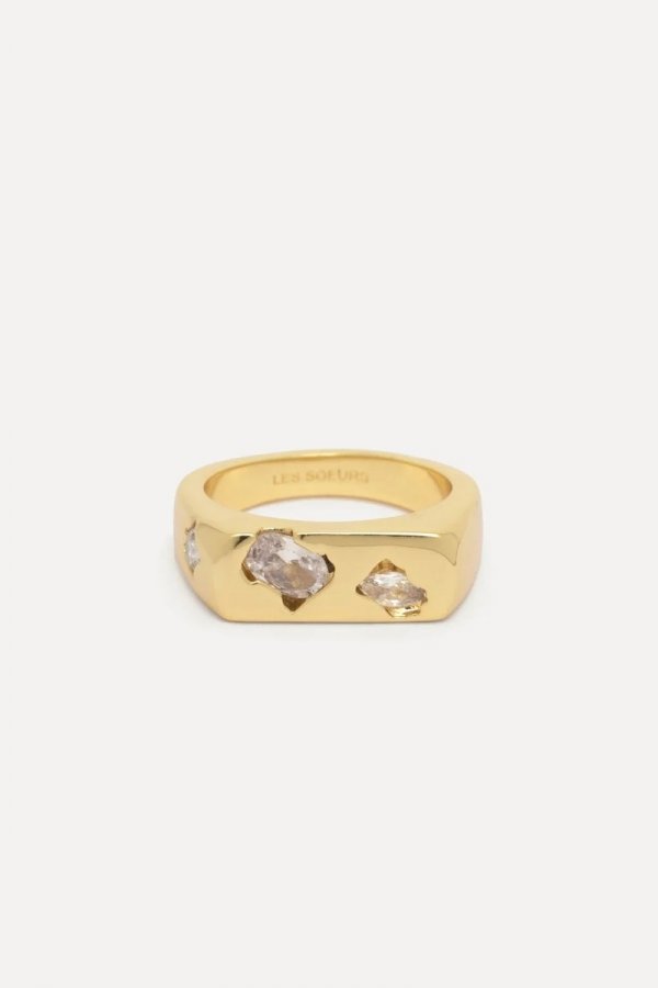 CLAIRE RECTANGLE ZIRKONIA RING